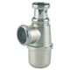 Siphon lavabo nickel mat  - Diamètre d'entrée : 1"1/4 - Hauteur garde d'eau : 50 mm - Diamètre sortie : 40 mm