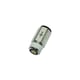 Raccord instantané piquage mâle auto-obturant 3091 - 6 mm - R1/8 - laiton nickelé - droit