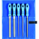 Lime d'atelier 532 WR 200 mm en étui enroulable de 5 pièces