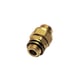 Mamelon double orientable avec joint bi-matière série 0151 - G1/2" - mâle - laiton - droit - 0151 21 21 39