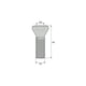 Vis pour porte-plaquettes C-TP - T09P - M3 - Longueur : 7,2 mm - 60°