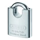 Cadenas à clé TITALIUM anse inox 90RK/50 varié avec 2 clés largeur 50 mm
