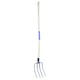 Fourche à fumier 4 dents avec manche bois de 135 cm