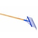 Râteau à gazon acier 20 dents avec manche bois - 48 cm