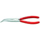 Pince à bec cigogne demi rond 40° avec manche gainé PVC 200 mm