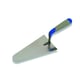 Truelle italienne ronde en inox avec manche bimatière - 22 x 12,5 cm