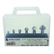 Valise de 6 fraises à ébavurer 820 HSS - Plage de diamètres 6,3 à 20,5 mm