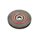 Brosse à fil circulaire pour machine stationnaire, haute densité de garnissage - alésage 32 mm - diamètre 200 mm - fil acier