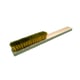 Brosse métallique à main 3-165 584 4 rangs avec fil en laiton rond 0,15 mm