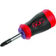 Tournevis Tom pouce Pozidriv® T-PZ avec manche bimatière PZ1 - 5x25 mm