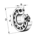 Roulement à rotule sur billes à 2 rangées série 1200-TVH - Diamètre intérieur : 10 mm - Diamètre extérieur : 30 mm - Largeur : 9 mm