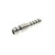 Embout à douille annelée pour tuyau en caoutchouc 215 - DN5 mm - laiton nickelé - 6 mm