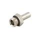 Raccord instantané adaptateur mâle 50600 - 1/8 - 6 mm - laiton nickelé - droit