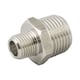 Mamelon double inégal série 62020 - G3/8" - G1/2" - acier inoxydable 316L - 62020 3/8-1/2