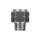 Raccord à compression adapteur série 82242 - 1/4" - laiton nickelé - droit - 82242 1/4