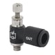 Régulateur de débit à l'échappement 55935 - laiton - M5 - 6 mm