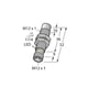 Capteur inductif série NI10U - UPROX+ - M12 - Portée=10 mm - PNP - acier inoxydable - NI10U-EM12WD-AP6X-H1141