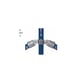 Raccord KEEKLAMP croix orientable à 2 entrées C53-888 - 48,3 mm