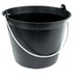 Seau en Plastique Noir 11 Litres avec une Anse de 5,3 mm