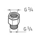 Clapet Anti retour pour graisseur automatique LAPV 1/4