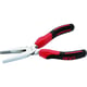 Pince à bec plat ressort avec manche bimatière 236-R16G 160 mm
