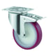 Roulette de manutention 3477 UAR - pivotante à frein - 200 kg - 125 x 32 mm