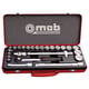 Coffret de 25 douilles 6 pans 1/2"
