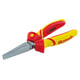 Pince à becs plats isolé manche bi-matière - Longueur totale : 160 mm - Longueur des becs : 50 mm