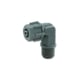 Coude fileté en plastique 8 mm