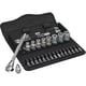 Douilles et cliquet avec levier d'inversion à carré 1/4" métrique 8100 SA 8 Jeu cliquet Zyklop Metal en Coffret de 28 pièces