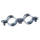 Collier de fixation acier double