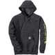 Sweat à capuche K288 gris carbone - S