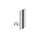 Crémaillère d'agencement 1340 en applique aluminium longueur 2000 mm argent