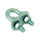 Serre-câble à étrier SCE - Matière : acier - Diamètre de câble maximal : 18 mm