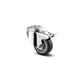 Roulette de manutention pivotante à frein trou central 1475 PAO 40 kg - 50 x 19,5 mm