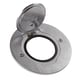 Platine de sol pour appareillage ronde MOSAIC - 1 - acier inoxydable