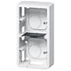 Cadre en saillie pour appareillage vertical MOSAIC - 154 x 83 x 40 mm - blanc