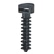 Embase noire anti-UV pour perçage - diam. 8 mm