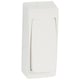 Poussoir appareillage étroit ASL en saillie - 6 A - blanc