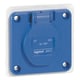 Prise à brochage électrique P17 2P+T - 16 A - 75 x 75 mm