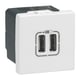 Prise chargeur USB MOSAIC - 2 USB