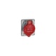 Prise fixe d'appareillage industriel HYPRA 32A 380-415V 3P+T métal - 32 A - 94 x 84