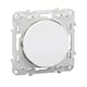 Interrupteur double poussoir ODACE - Nombre de modules : 1 - Intensité : 10 A - Coloris : blanc