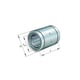Douille à billes KB20-PP - Diamètre intérieur : 20 mm - Diamètre extérieur : 32 mm - Largeur : 45 mm