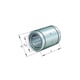 Douille à billes KBS16-PP - Diamètre intérieur : 16 mm - Diamètre extérieur : 26 mm - Largeur : 36 mm