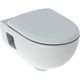 Pack WC suspendu RENOVA RIMFREE semi caréné 53cm abattant ralenti et déclipsable blanc