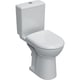 Pack WC au sol RENOVA COMFORT RIMFREE surélevé avec abattant ralenti et déclipsable blanc