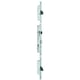 Serrure 3 points pêne dormant demi-tour 6370 pêne basculant long têtière U 24 mm entraxe 92 mm