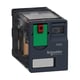 Relais miniature débrochable Harmony Relay RXM4AB-P7 - 230 VCA - 4 F/O - avec bouton de test verrouillable