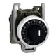 Tête + embase potentiomètre série ZB4BD - 22mm - axe 6 mm - ZB4BD912